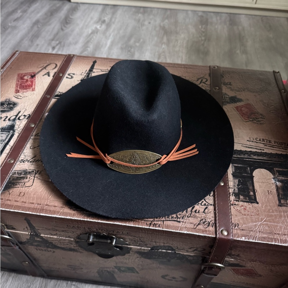San Diego Hat Company Black and Orange Fedora